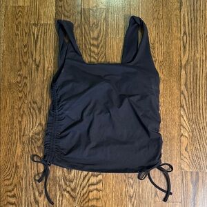 Fabletics NWOT Never Worn Black Fitted Tank Built In Bra